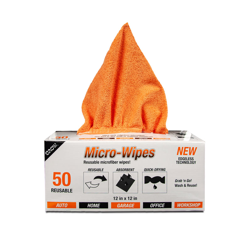 Load image into Gallery viewer, Microfiber Micro-Wipes, Dispenser Box, 200 gsm, 12”x12”, 50-Count
