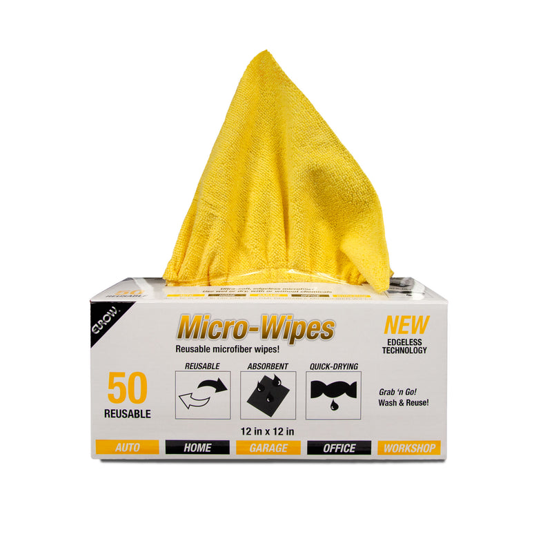 Load image into Gallery viewer, Microfiber Micro-Wipes, Dispenser Box, 200 gsm, 12”x12”, 50-Count
