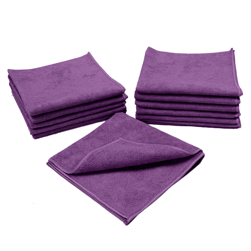 Load image into Gallery viewer, 12-Pack 16"x16" 300 gsm Serged Microfiber Towels
