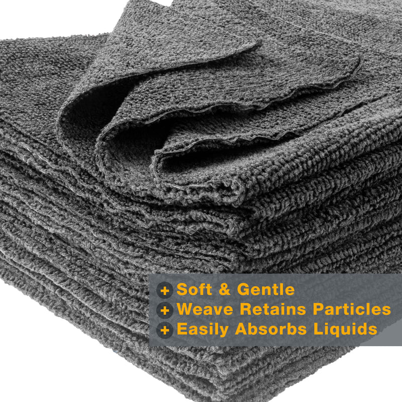 Load image into Gallery viewer, 12-Pack 16"x16" 300gsm Edgeless Microfiber Towels
