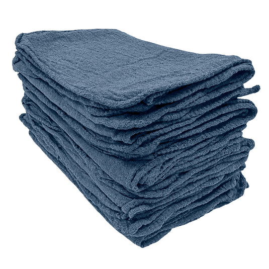 Cotton Shop Towels, 11”x12”, 50-Pack