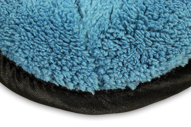 Load image into Gallery viewer, Dry-All Dual Density Microfiber Towel, 780 gsm, 18"x32", Light Blue w/Black Trim
