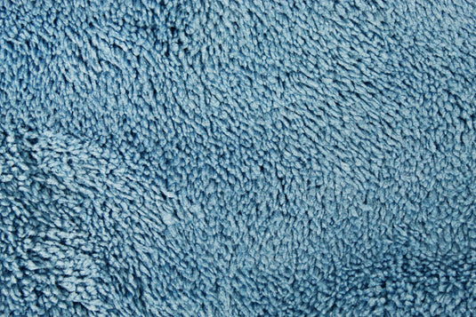 Dry-All Dual Density Microfiber Towel, 780 gsm, 18"x32", Light Blue w/Black Trim