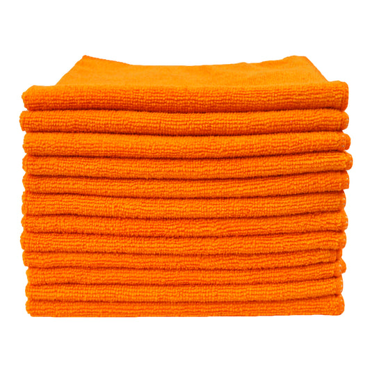 All-Purpose Utility Terry Weave Microfiber Towels, 240gsm, 16"x16", 12-Pack