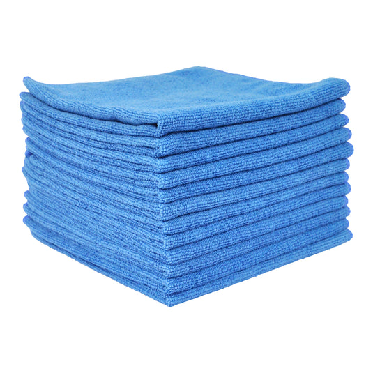 All-Purpose Utility Terry Weave Microfiber Towels, 240gsm, 16"x16", 12-Pack