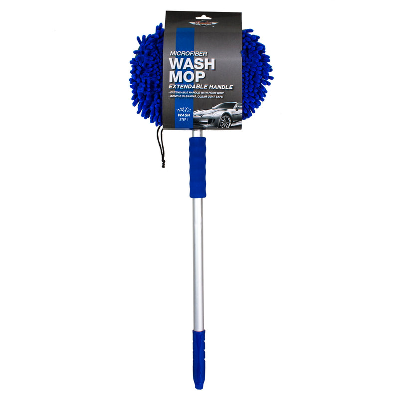 Load image into Gallery viewer, Microfiber Chenille Wash Mop w/Telescoping Handle
