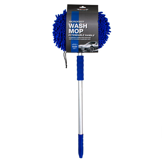 Microfiber Chenille Wash Mop w/Telescoping Handle