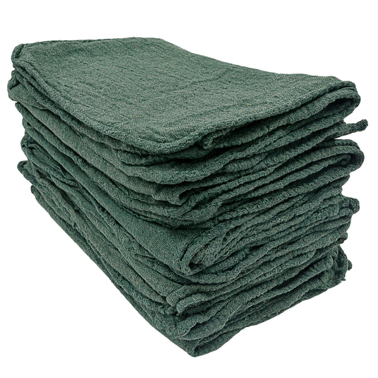 Cotton Shop Towels, 11”x12”, 50-Pack