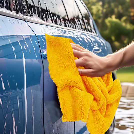 Ultra Plush Korea Microfiber Towels, Edgeless, 500 gsm, 16”x16”, 70/30, 6-Pack