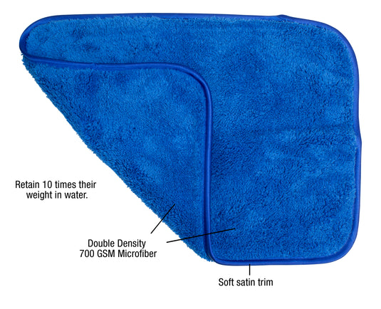 10-Pack 12"x16" 700 gsm Dual Density Towel