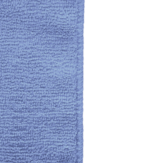 All-Purpose Terry Weave Microfiber, Serged Edge, 350 gsm, 12"x12", Light Blue, 50-Pack