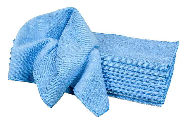 Load image into Gallery viewer, 12-Pack 16"x16" 350gsm Serged Edge Microfiber Towels
