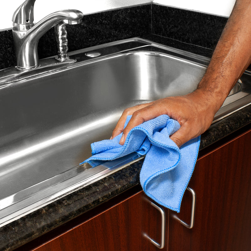 Load image into Gallery viewer, 12-Pack 16"x16" 350gsm Serged Edge Microfiber Towels
