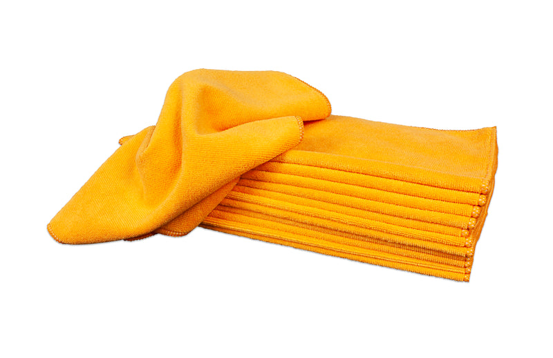Load image into Gallery viewer, 12-Pack 16"x16" 350gsm Serged Edge Microfiber Towels
