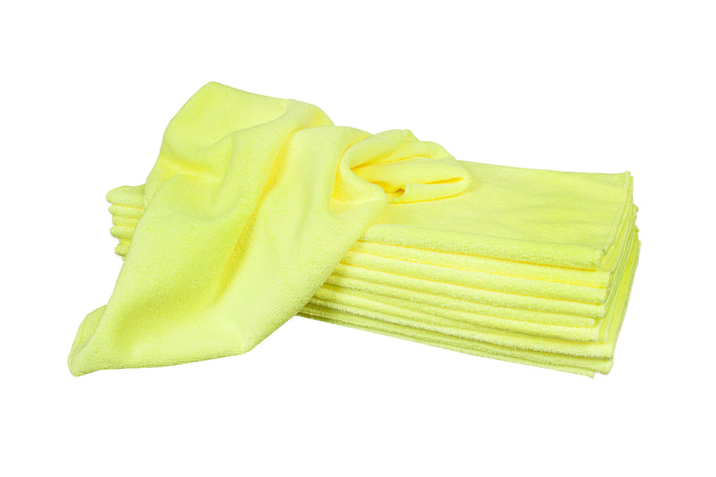 Load image into Gallery viewer, 12-Pack 16"x16" 350gsm Serged Edge Microfiber Towels
