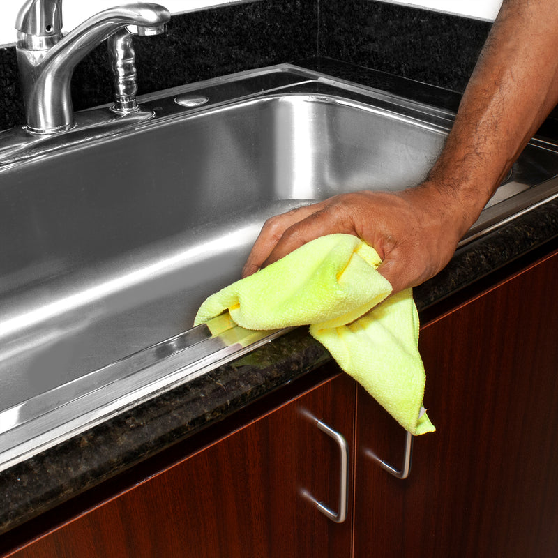 Load image into Gallery viewer, 12-Pack 16"x16" 350gsm Serged Edge Microfiber Towels
