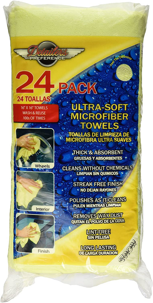 Microfiber Terry Towel,  Serged, 16