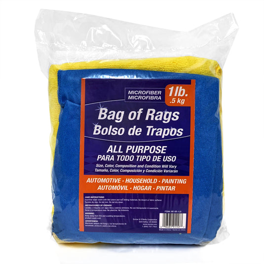 1 Pound of All-Purpose Microfiber Rags