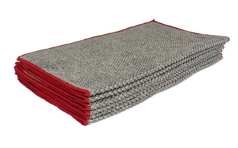 Load image into Gallery viewer, Big Pearl Microfiber Towels 430 gsm 14"x 17" Gray, 6 Pack
