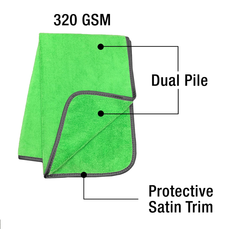 Load image into Gallery viewer, 12-Pack 16”x24” 320 gsm Terry Weave Microfiber

