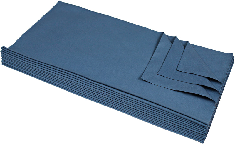 Load image into Gallery viewer, Glass, Mirrors &amp; Viewing Screens, Suede Weave Microfiber, Ultrasonic Cut, 200 gsm, 16"x16", Blue, 12-Pack
