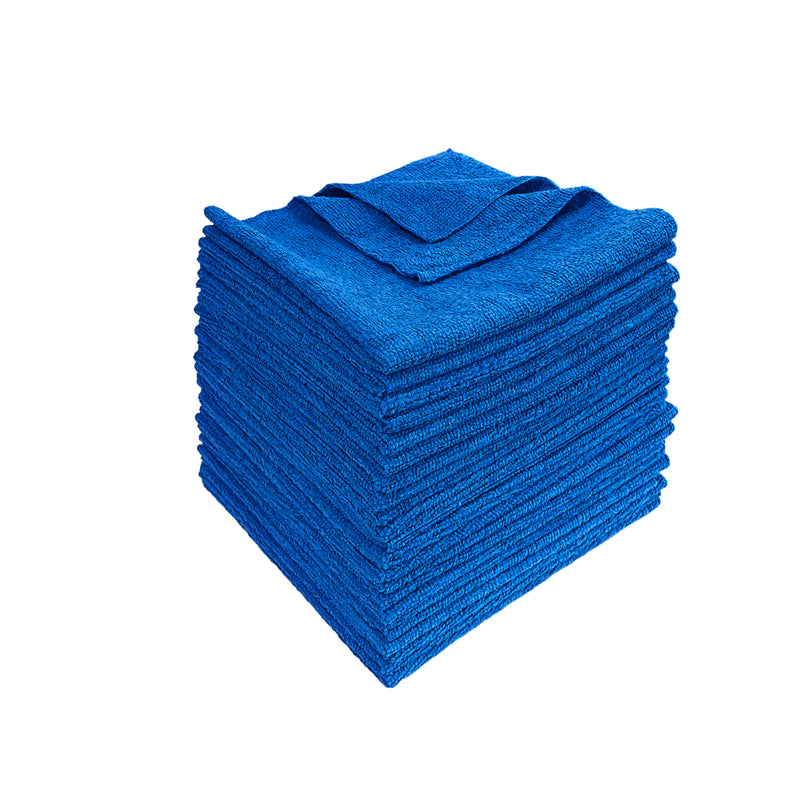 Load image into Gallery viewer, All-Purpose Terry Weave Microfiber Towels, Edgeless, 200gsm, 16"x16", 25-Pack
