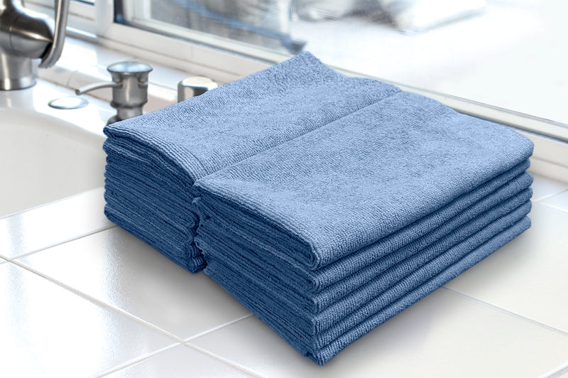 Load image into Gallery viewer, 12-Pack 16"x16" 350gsm Edgeless Microfiber Towels
