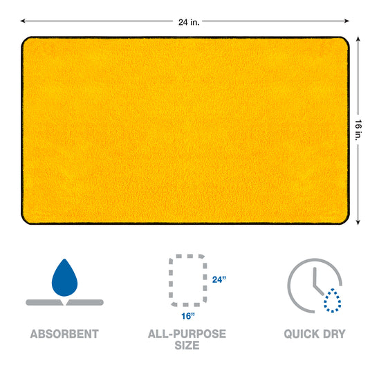 12-Pack 16”x24” 400 gsm Drying Towels